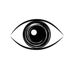 eye look vision optical  icon. Isolated and flat illustration. Vector graphic