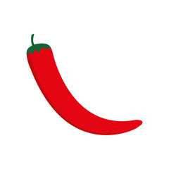 pepper mexican food hot healthy icon. Isolated and flat illustration. Vector graphic