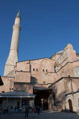 Fototapeta na wymiar Hagia Sophia church transformed to mosque
