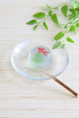 Japanese beautiful jelly (apple flavored jelly)
