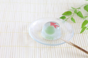 Japanese beautiful jelly (apple flavored jelly)
