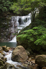愛媛県宇和島市　薬師谷渓谷　雪輪の滝