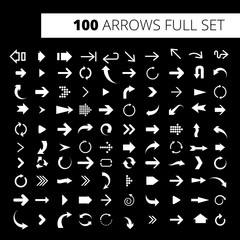 Arrow Icon Full Set. It can be used for WEB, printing, advertising and information about your business or project..