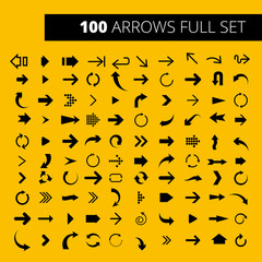 Arrow Icon Full Set. It can be used for WEB, printing, advertising and information about your business or project..