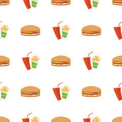 Seamless fast food pattern