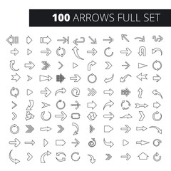 Arrow Icon Full Set. It can be used for WEB, printing, advertising and information about your business or project..
