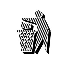 ikona ze wzorku pasków i kresek