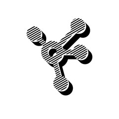 ikona ze wzorku pasków i kresek