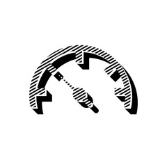 ikona ze wzorku pasków i kresek