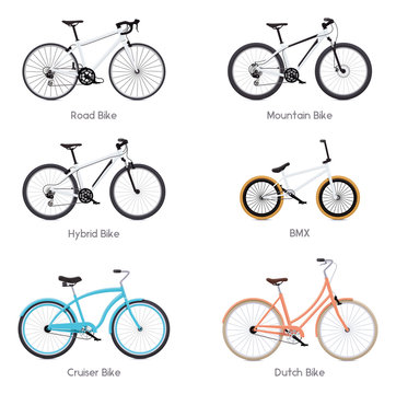 Vector bicycles set