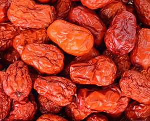 red date,chinese jujube on white background