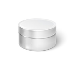 Round metal glossy box