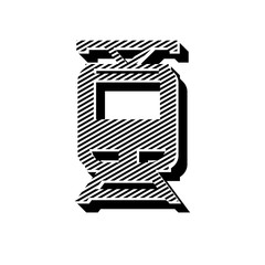 ikona ze wzorku pasków i kresek © vempireart