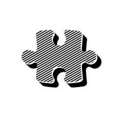 ikona ze wzorku pasków i kresek