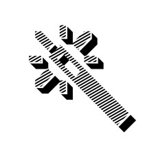 ikona ze wzorku pasków i kresek