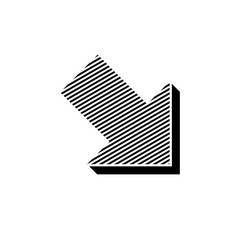 ikona ze wzorku pask&oacute;w i kresek