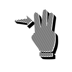 ikona ze wzorku pasków i kresek