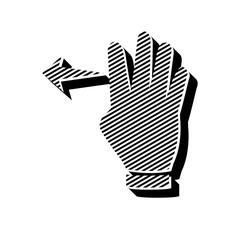 ikona ze wzorku pasków i kresek