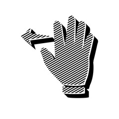 ikona ze wzorku pasków i kresek