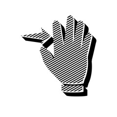 ikona ze wzorku pasków i kresek