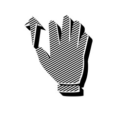 ikona ze wzorku pasków i kresek