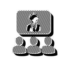 ikona ze wzorku pasków i kresek © vempireart