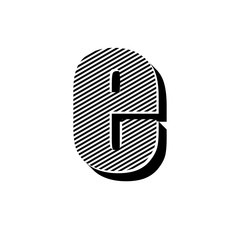 ikona ze wzorku pasków i kresek