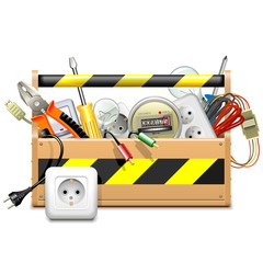 Vector Toolbox with Electric Accessories