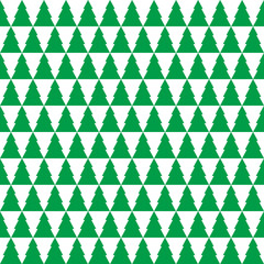 Seamless Simple Christmas Tree Pattern. Ideal for Christmas Wrapping Paper.
