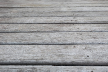 Close up of old wooden plank floor, texture