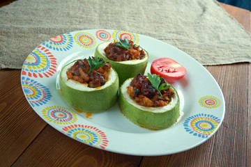 Turkish zucchini stuffed