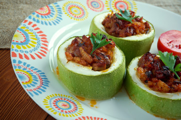 Turkish zucchini stuffed