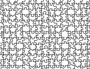 Seamless pattern in the form of black contoured