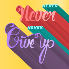 Lettering motivation poster