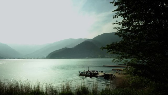 Lake Kawaguti peaceful scean