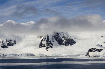 Antarctica - Fairytale landscape in a sunny day