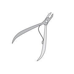 cutters cuticle icon isolated on white background