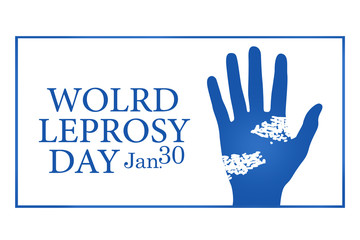 World leprosy day illustration