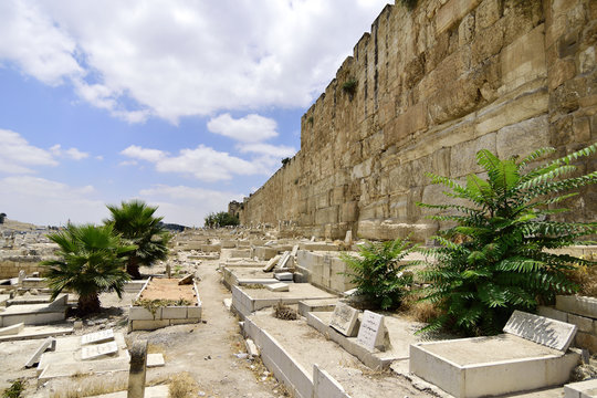 Old muslim cemetery in Jerusalem.