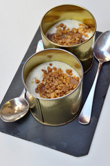 Chocolate mousse with white chocolate
