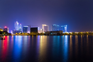 Naklejka na ściany i meble Macao city at night