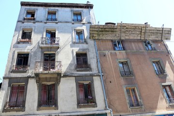 Old houses in Geneva, Switzerland