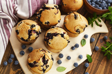 Muffins with berries