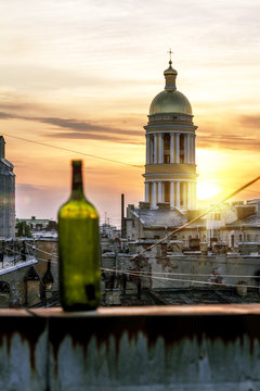 The view from the roof of St. Vladimir's Cathedral and the rooft