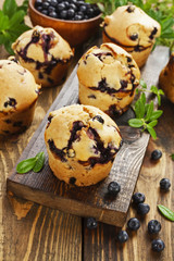 Muffins with berries