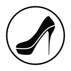 Sexy high heel shoe icon