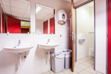 doors from toilets and sinks