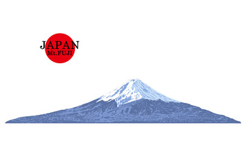 JAPAN, Mount Fuji,vector Illustration/Japanese famous place and landmark