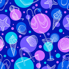 Summer seamless pattern. 