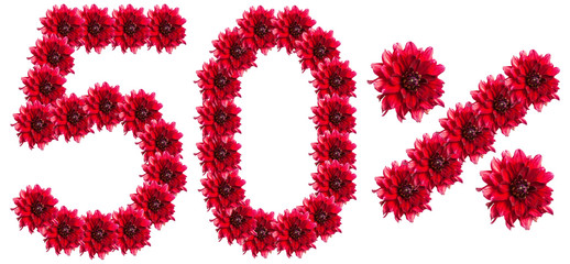 figures 50% of the letters written by flowers